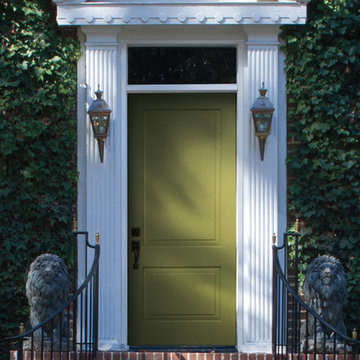 Pella® Architect Series® 2 Panel Square Top smooth solid door
