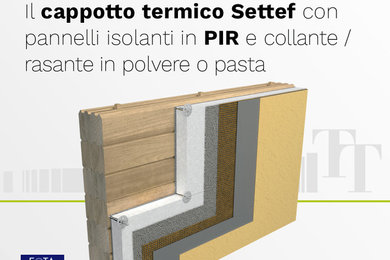 Sistema a cappotto in PIR Termophon HT