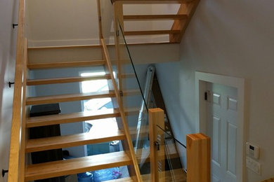 Inspiration for a scandinavian staircase remodel in Other