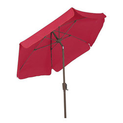 FiberBuilt Umbrellas LLC - FiberBuilt Umbrellas 7.5 Foot Hexagonal Aluminium Base Garden Umbrella With Tilt - Outdoor Umbrellas