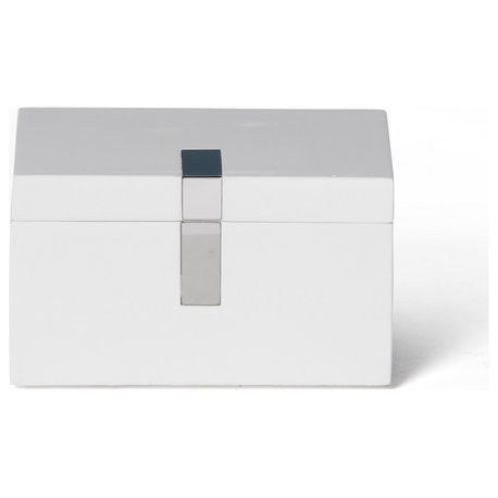 Houston Street White/Stainless Steel, Canister