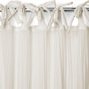 Jolie Sheer Tie Top Window Curtain, Ivory, 52"x95"