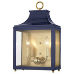 Mitzi by Hudson Valley Lighting - Leigh 2-Light Wall Sconce, Aged Brass & Navy Finish - We get it. Everyone deserves to enjoy the benefits of good design in their home, and now everyone can. Meet Mitzi. Inspired by the founder of Hudson Valley Lighting's grandmother, a painter and master antique-finder, Mitzi mixes classic with contemporary, sacrificing no quality along the way. Designed with thoughtful simplicity, each fixture embodies form and function in perfect harmony. Less clutter and more creativity, Mitzi is attainable high design.