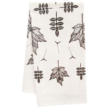 Organic Maple Print Tea Towel
