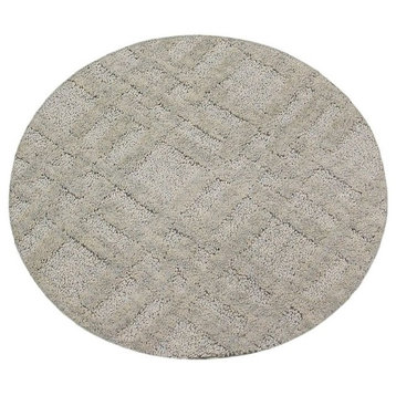 Interweave Carpet Area Rug, Soft Tactesse Nylon, Favorite Room, Round 7'