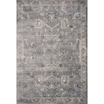 KAS - KAS Hue 4708 Gray Farrah Area Rug, 8'10"x13' - Sink your toes into our Hue Collection of rugs constructed of an incredibly silky, plush pile in lustrous colors. Ranging from distressed traditionals to modern transitionals, this collection can meld into any aesthetic often mixing traditional living into the everyday. Hue is machine woven in Turkey of a super soft polypropelene and has a plush 1/4" pile height.