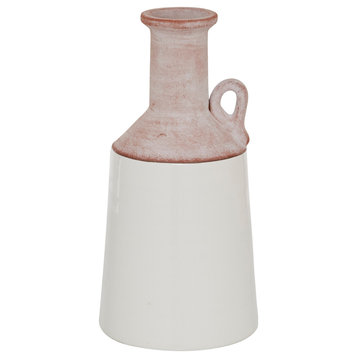 Farmhouse White Ceramic Vase 32747
