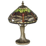 Dale Tiffany - Dale Tiffany 7601/521 Dragonfly - One Light Table Lamp - A miniature version of the iconic Tiffany dragonflDragonfly One Light  Antique Bronze Hand  *UL Approved: YES Energy Star Qualified: n/a ADA Certified: n/a  *Number of Lights: Lamp: 1-*Wattage:60w E12 bulb(s) *Bulb Included:No *Bulb Type:E12 *Finish Type:Antique Bronze