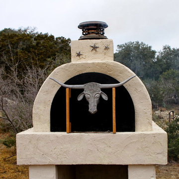 The Molina Family Wood Fired Brick Pizza Oven in Texas