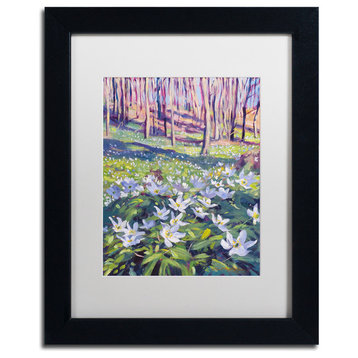 Glover 'Anemones in the Meadow' Art, Black Frame, 11"x14", White Matte