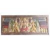 Consigned Antique Wall headbord Vintage Carved Sitting Ganapati Bohemian Decor