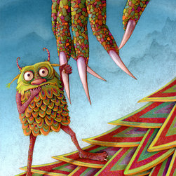 Baby Monster Art Print - Nursery Decor