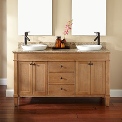 60" Marilla Double Vanity for Semi-Recessed Sinks - Bathroom Vanities And Sink Consoles