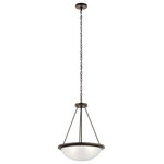 Kichler Lighting - Kichler Lighting 52393OZ Ritson, 3 Light Small Inverted Pendant, Bronze - Canopy Included: Yes  Shade IncRitson 3 Light Small Olde Bronze Satin Et *UL Approved: YES Energy Star Qualified: n/a ADA Certified: n/a  *Number of Lights: 3-*Wattage:75w A19 Medium Base bulb(s) *Bulb Included:No *Bulb Type:A19 Medium Base *Finish Type:Olde Bronze