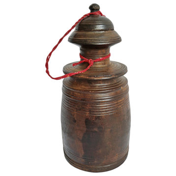 Consigned Wood Nepal Food Jar