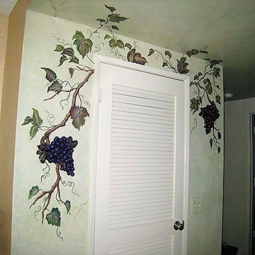 Grapes and Grapevine Mural