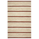 Anji Mountain - Anji Mountain Supplication Area Rug, Rectangular 9'x12' - All-natural jute in a striped pattern of earth tones is accented with fine polyester over-threading for a perfectly balanced and delightful aesthetic and textural combination. This rug is expertly hand woven on jacquard looms by skilled weavers who employ traditional techniques to create this beautiful style.