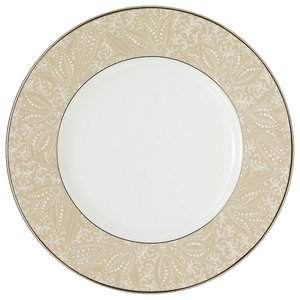 9 White Wedgwood Imperial Scroll Accent Salad Plate