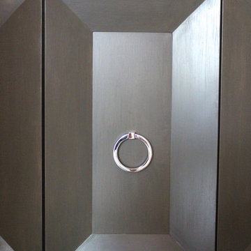 Transitional New Construction - Powder Room Cabinets