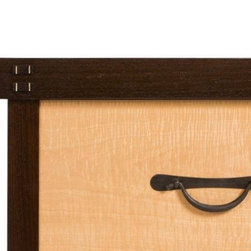 Detail of Wenge and Fiddleback Swiss Pearwood Tansu - Armoires And Wardrobes