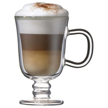 Set of 2 Double Wall Irish Coffee Glass Mug 7.5 oz, by Brilliant
