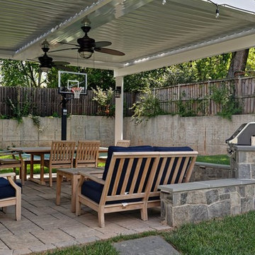 Bethesda Equinox Adjustable Louvered Roof, Patio and Grill Station