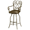 Pastel Furniture Magnolia 30" Barstool with Arms in Autumn Rust