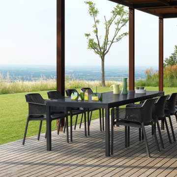 RIO TABLE & NET CHAIR IN ANTRACITE