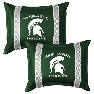 NCAA Michigan State Spartans Pillow Shams College Bedding