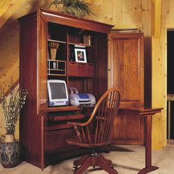 Shaker-style Cherry Computer Center - Desks And Hutches