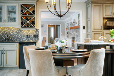 Dining room - contemporary dining room idea in Toronto