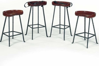 The No. WR 116 Counter & No. 117 Bar Tractor Seat Stools