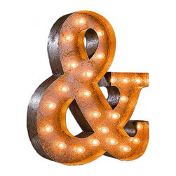 Vintage Marquee Ampersand - Lighting