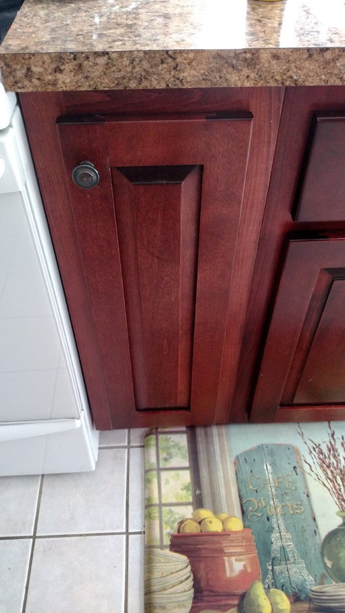 Tile behind stove