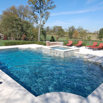 pool house and feature pool