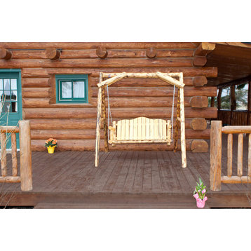 Montana Collection Lawn Swing With "A" Frame, Exterior Finish