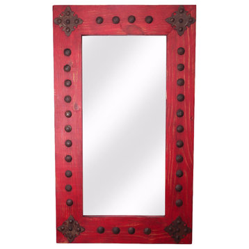 Red Adobe Rustic Mirror