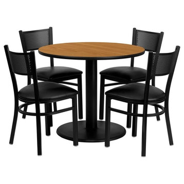 Flash Furniture 36'' Round Natural Laminate Table Set