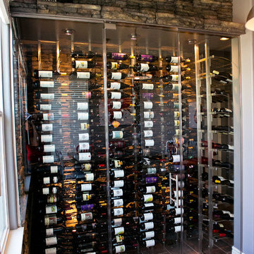 Contemporary Wine Cellar - Vintage View Racks