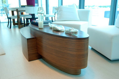 Coffee Table - Contemporary Oval Zebrawood - JWD_FOB_Yasho