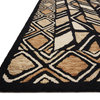 Loloi Wool Tribal-Inspired NAL-01 Black, Beige Area Rug, 2'0"x5'0"