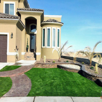 Global Syn-Turf artificial grass installation in El Paso, TX