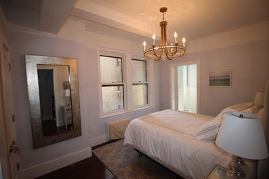 Inspiration for a modern bedroom remodel in New York