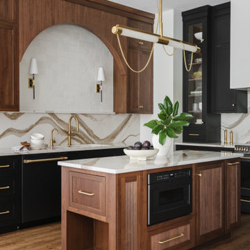 Allie Reed, Designer - Moody Walnut & Black Kitchen