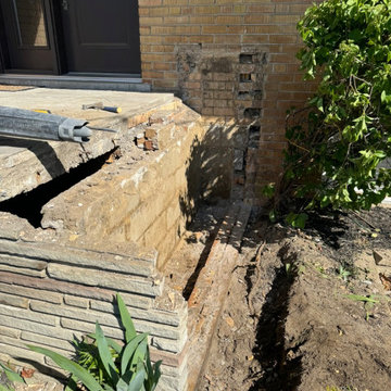 Stone / Flagstone & Concrete Porch / Steps Repair
