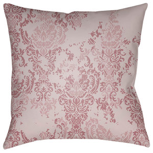 18 by 18 Kess InHouse Art Love Passion Poppy Field Red Beige Throw Pillow
