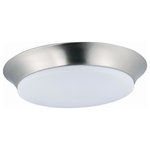 Maxim Lighting - Maxim Lighting 87599WTSN Profile EE - 15.75" 15W LED Flush Mount - Energy savings at an economical price defines this collection of polycarbonate bases in your choice of White or Bronze. The special formula White PMMA diffusers are virtually indestructible, as well as excellent at light transmission. Long life K LED lamps make this collection the choice for low maintenance illumination.  Shade Included: TRUE  Color Temperature:   CRI: >  Lumens: 1500Profile EE 15.75" 15W LED Flush Mount Satin Nickel White Glass *UL Approved: YES *Energy Star Qualified: n/a  *ADA Certified: n/a  *Number of Lights:   *Bulb Included:Yes *Bulb Type:LED *Finish Type:Satin Nickel