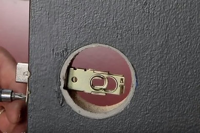 Replace a door knob lock