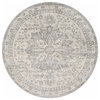 Colonie Updated Traditional Farmhouse 7'10" Round Area Rug