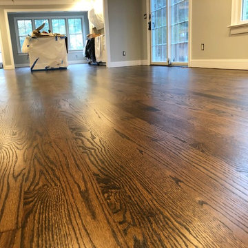 PORT WASHINGTON: NEW RED OAK WITH DARK WALNUT / NEUTRAL BLEND + BONA TRAFFIC HD
